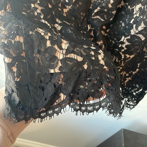 J. Crew Black Eyelash Trim Lace Skirt - Picture 4 of 9